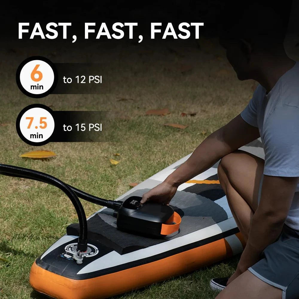 Airbank Puffer Pro Mini Electric Rechargeable Paddle Board Pump - Sports Engineer