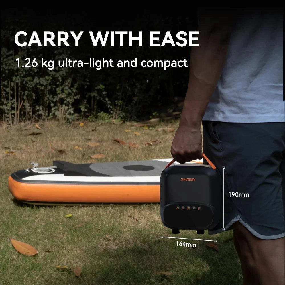 Airbank Puffer Pro Mini Electric Rechargeable Paddle Board Pump - Sports Engineer