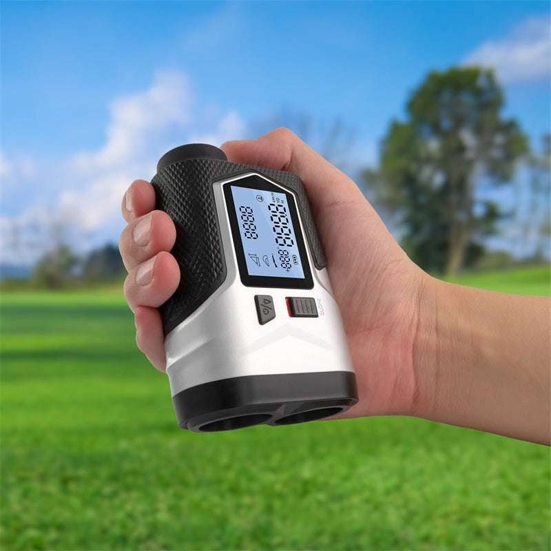 High-precision golf rangefinder with swing training aids, helping golfers improve accuracy, distance control, and overall game performance.
