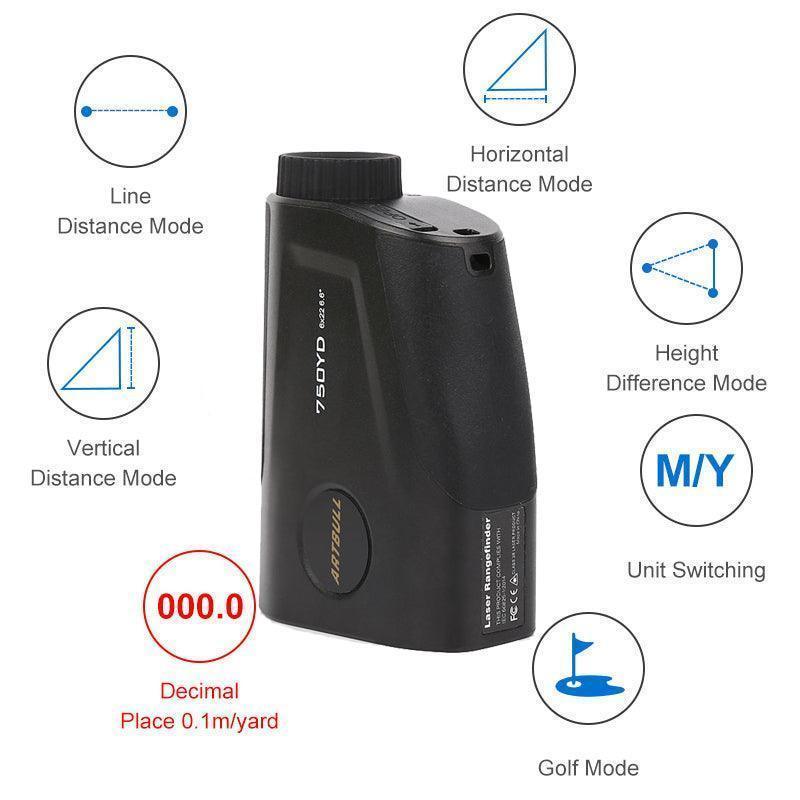 Artbull Laser Rangefinder For Golf and Hunting 650metres/750yards - Sports Engineer