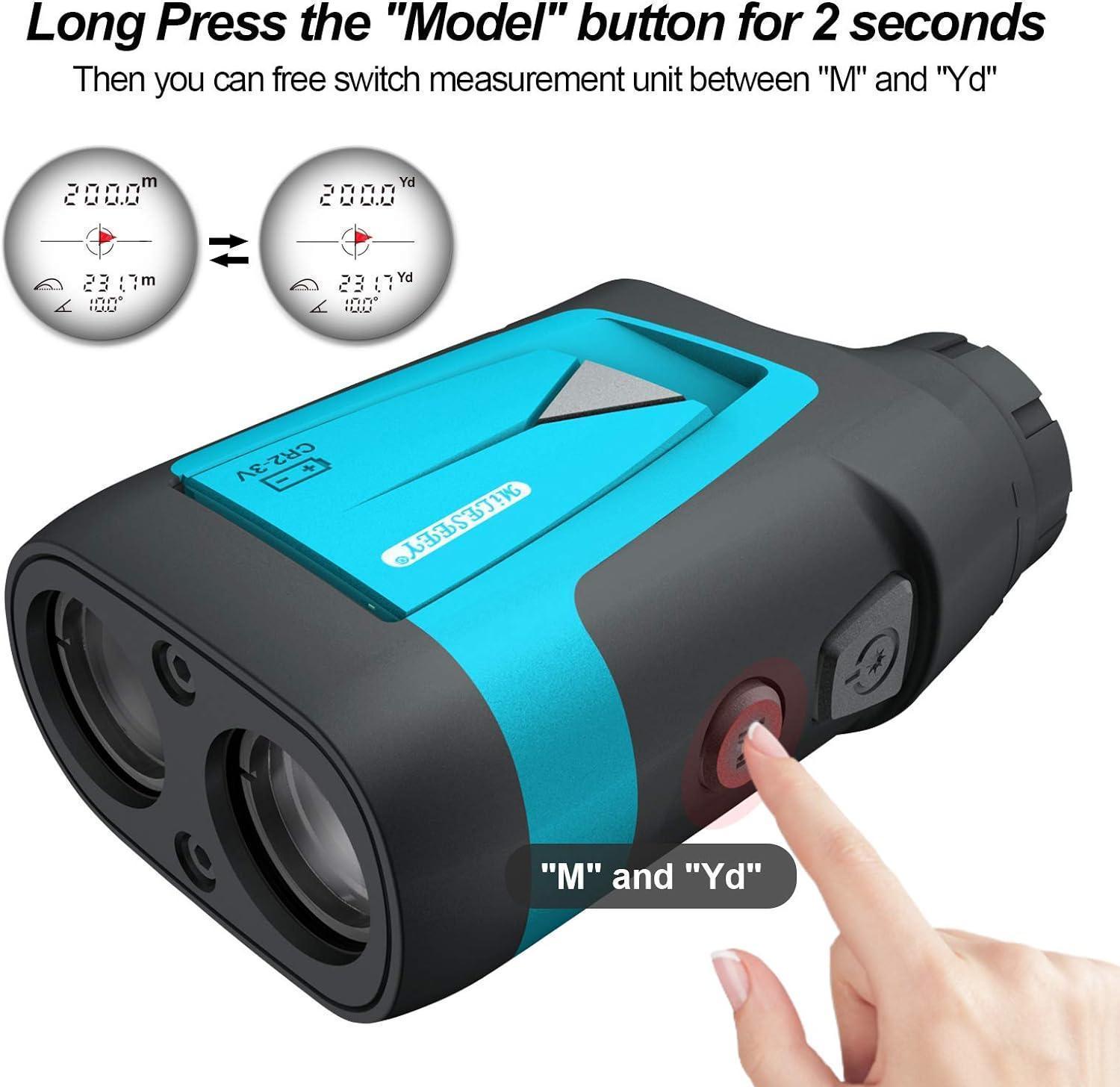 Mileseey Precision PF210 660yards Golf Rangefinder With Slope Compensation and Flag Pin Lock - Sports Engineer