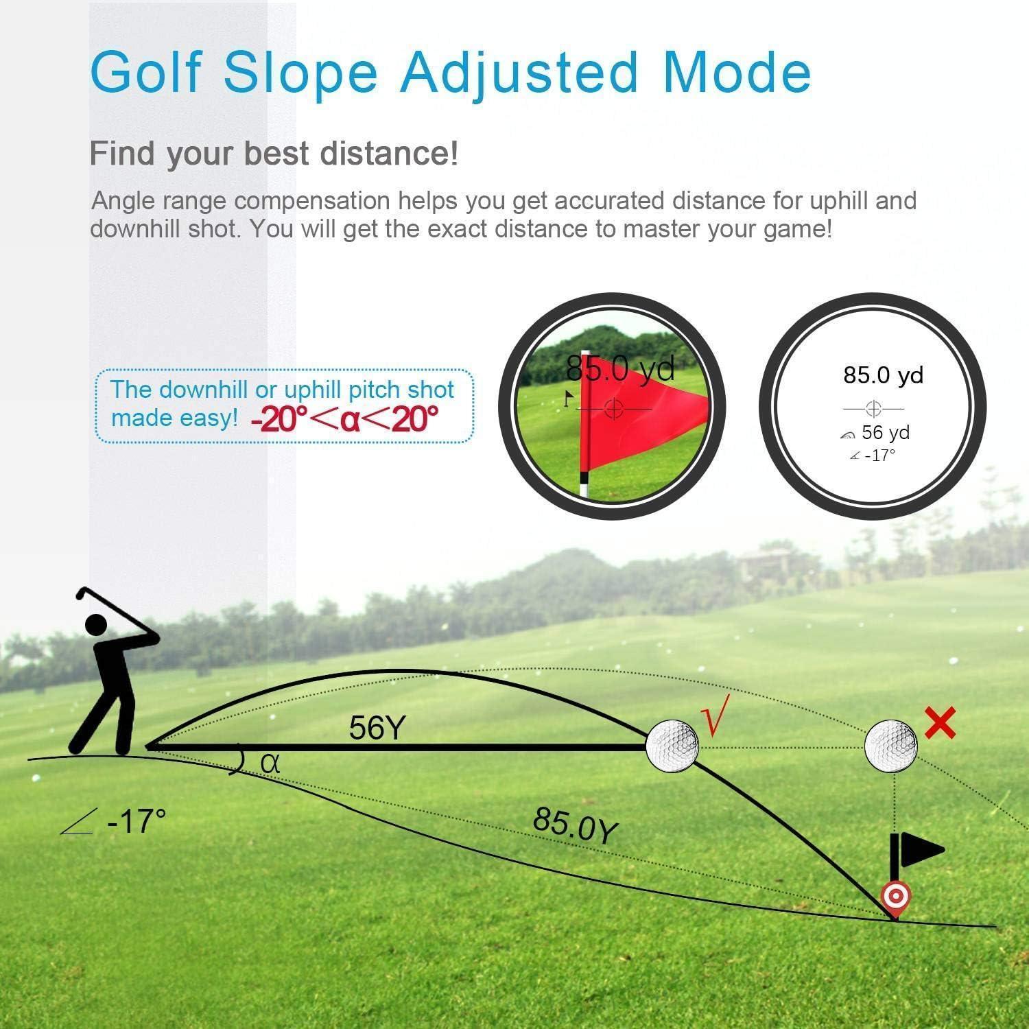 Mileseey Precision PF210 660yards Golf Rangefinder With Slope Compensation and Flag Pin Lock - Sports Engineer