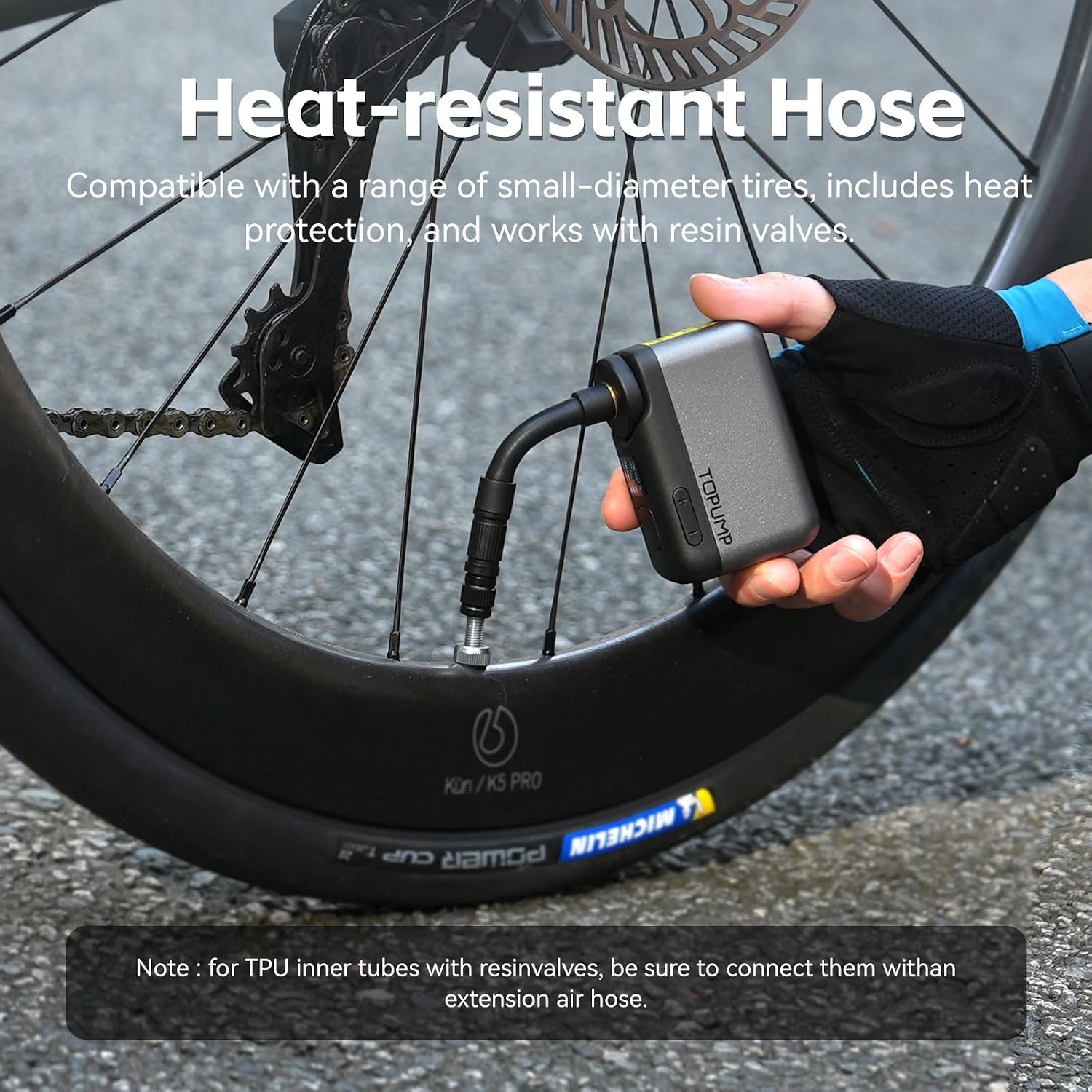 Topump TB2PRO Mini Electric Bike Pump
