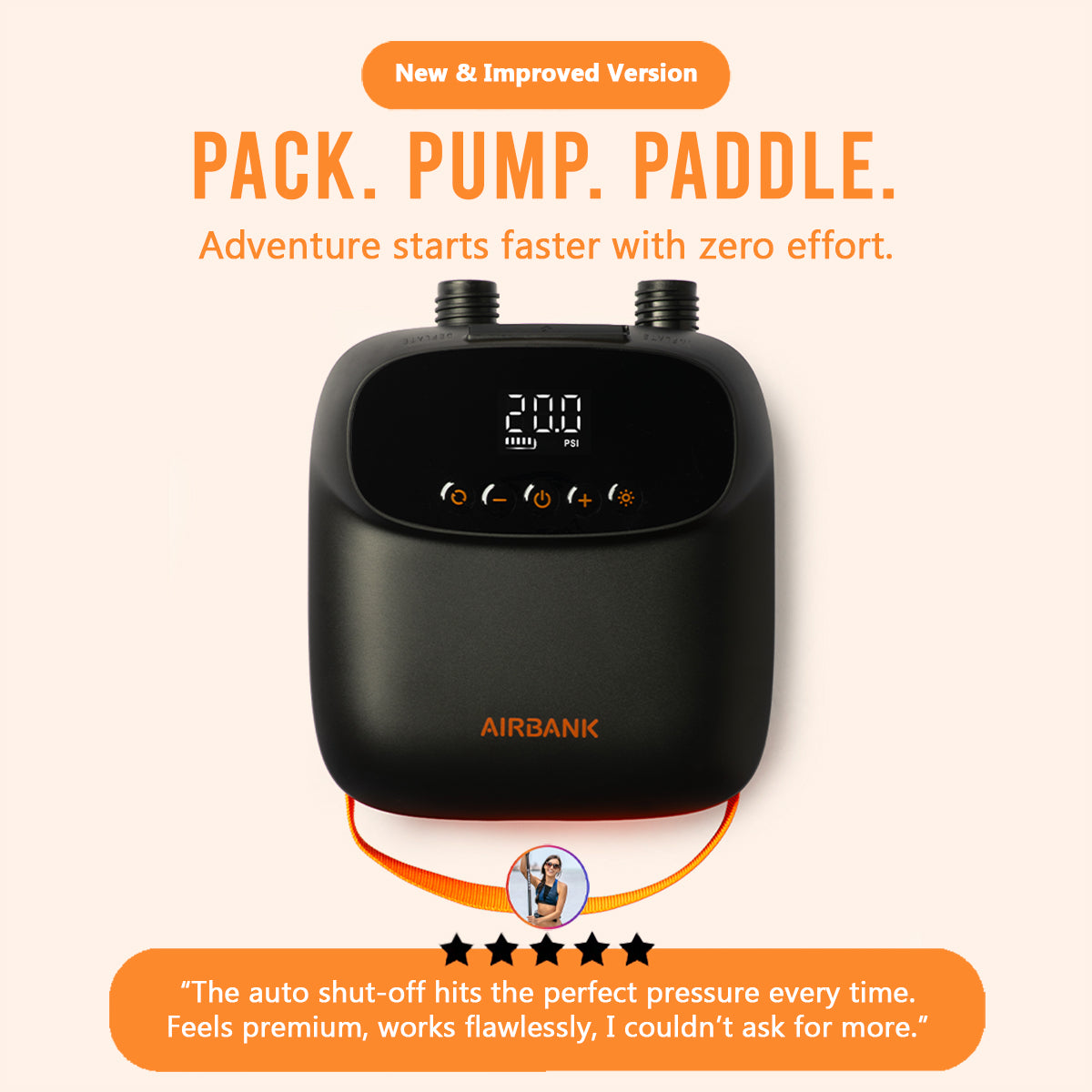 Airbank Puffer Pro Mini Electric Paddle Board Pump