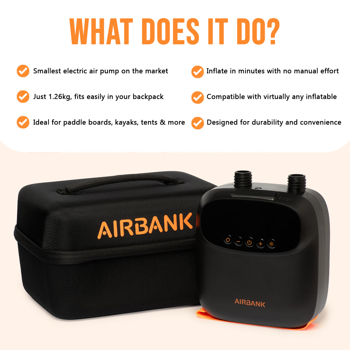 Airbank Puffer Pro Mini Electric Paddle Board Pump