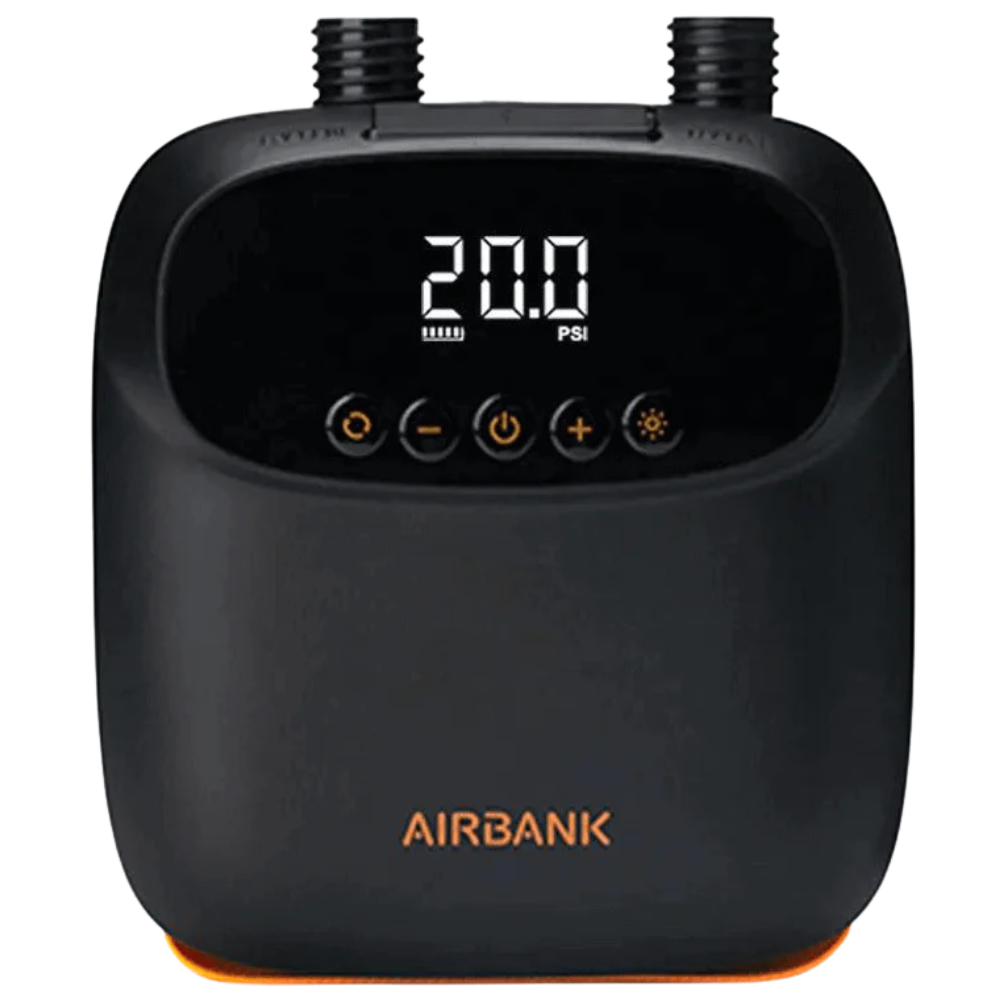 Airbank puffer pro product image close up showing inflation level on screen